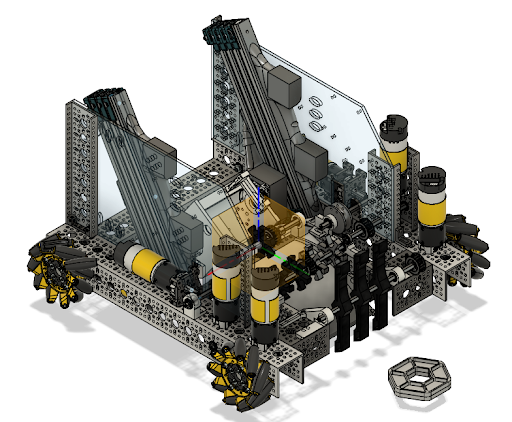 FTC Team 14156 robot with rectangular mecanum chassis