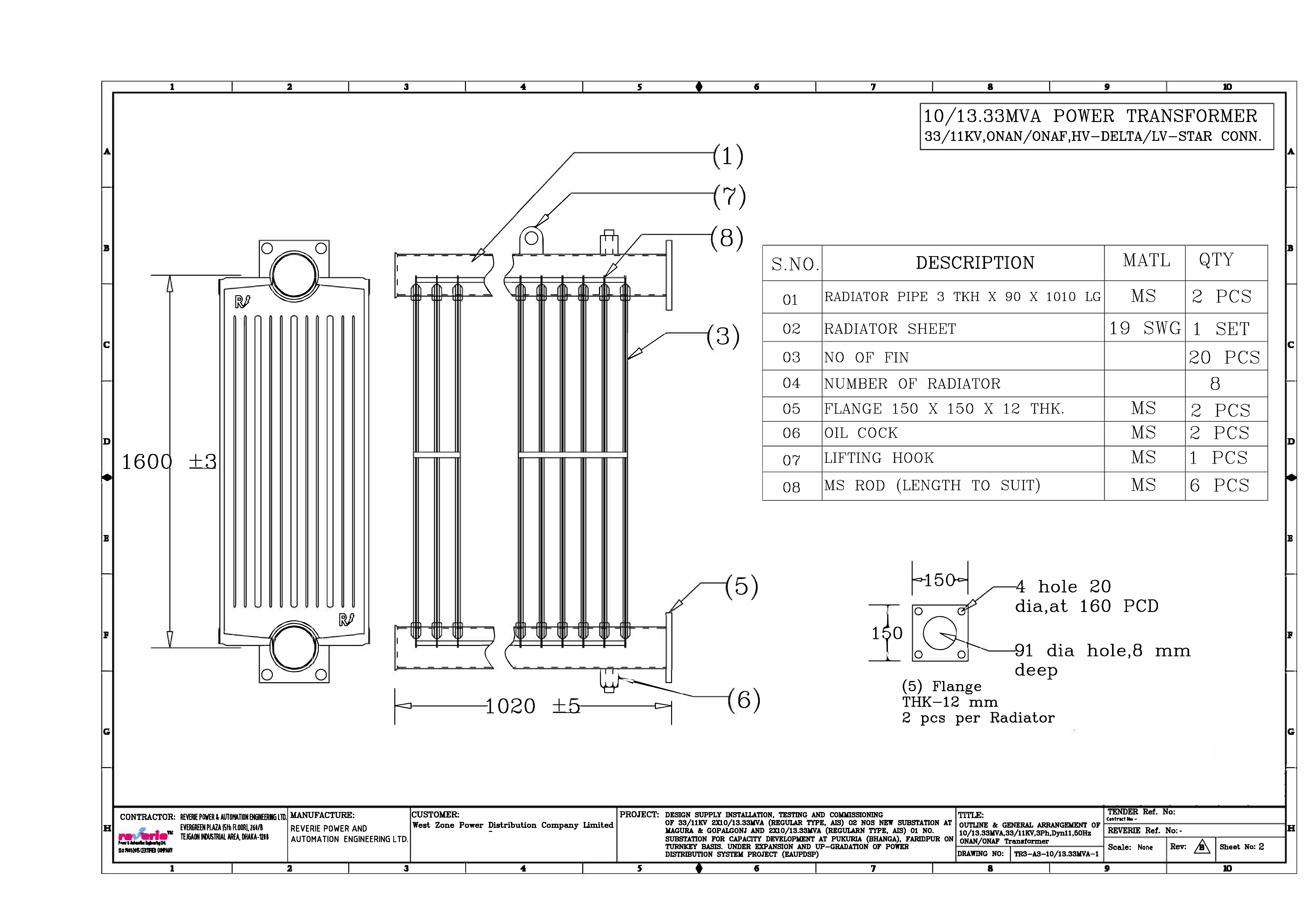 Transformer radiator